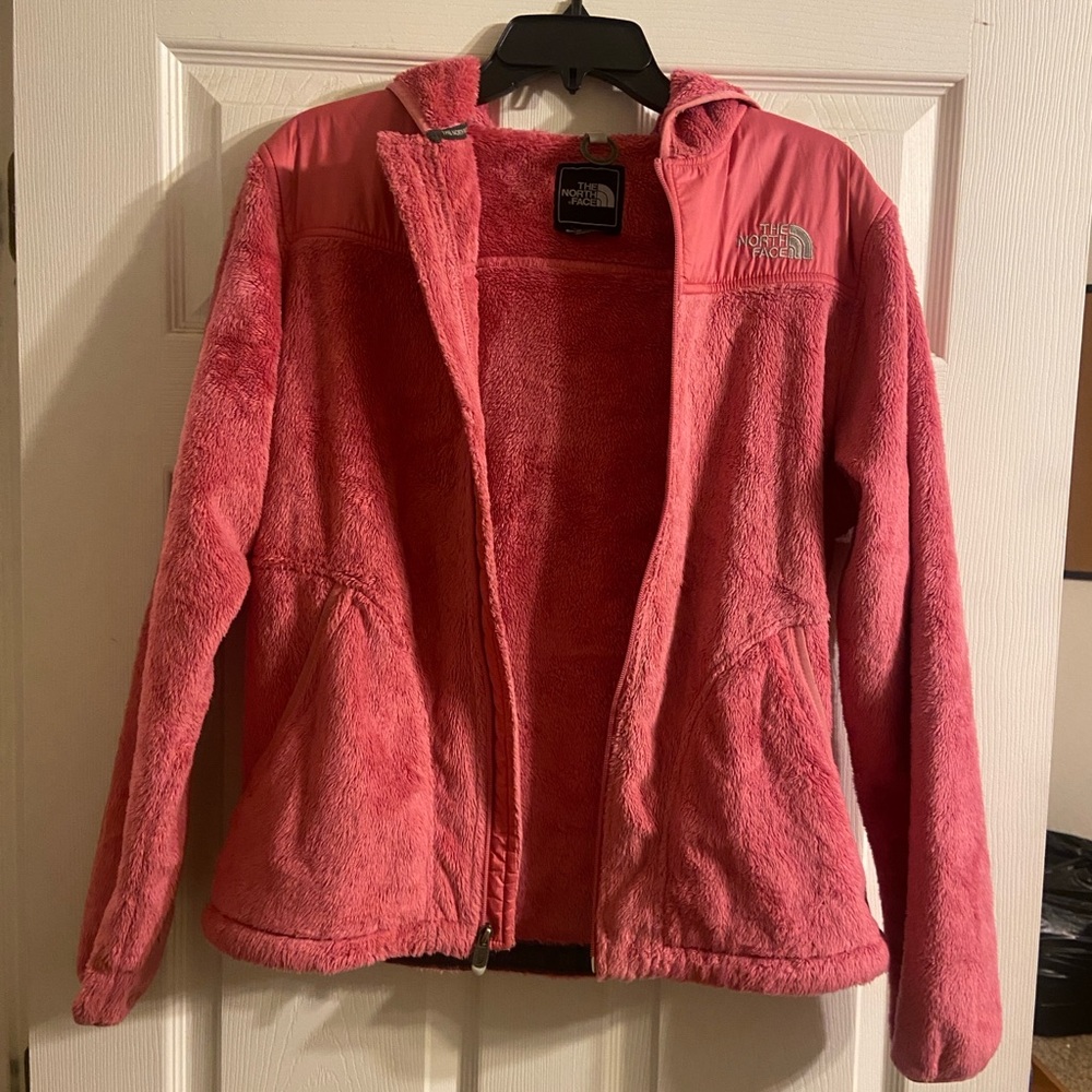 Women’s North Face Pink Fleece Jacket with Hood